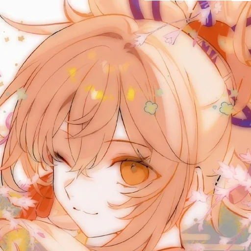 🧡 Стикер «Orange (anime chan)» для Telegram