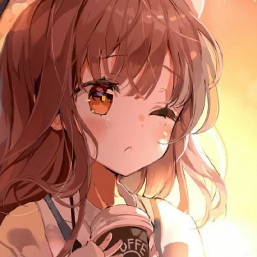 🧡 Стикер «Orange (anime chan)» для Telegram