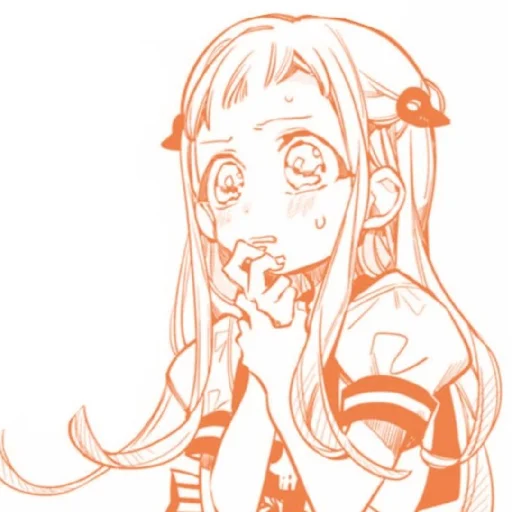 🧡 Стикер «Orange (anime chan)» для Telegram