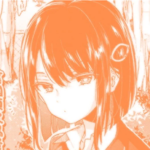 🧡 Стикер «Orange (anime chan)» для Telegram