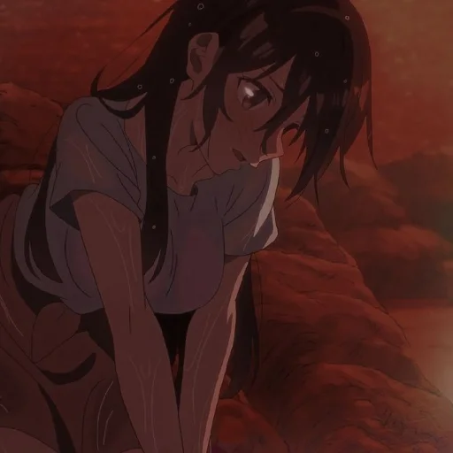🧡 Стикер «Orange (anime chan)» для Telegram