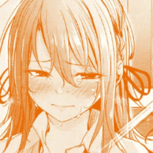 🧡 Стикер «Orange (anime chan)» для Telegram