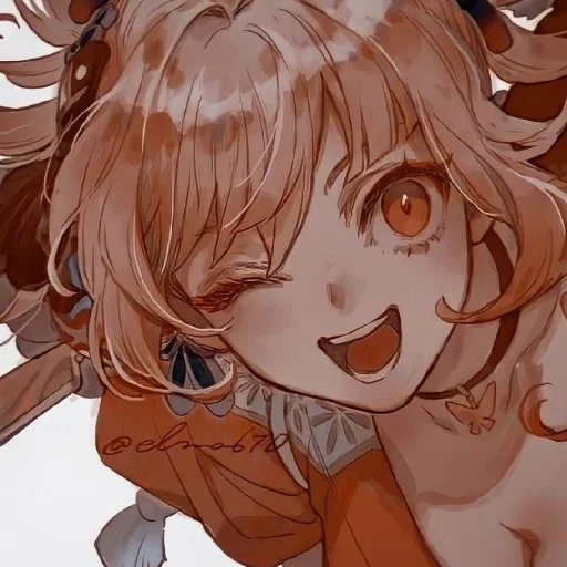 🧡 Стикер «Orange (anime chan)» для Telegram