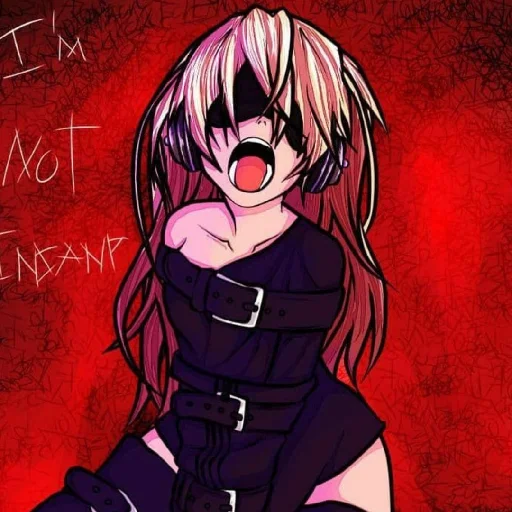 ♦️ Стикер «Red (anime chan)» для Telegram