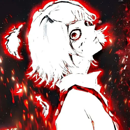 ♦️ Стикер «Red (anime chan)» для Telegram