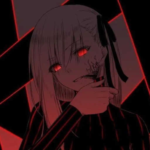 ♦️ Стикер «Red (anime chan)» для Telegram