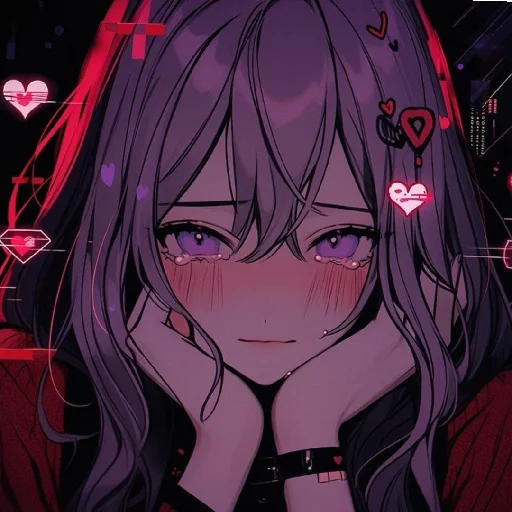 🥰 Стикер «Red (anime chan)» для Telegram