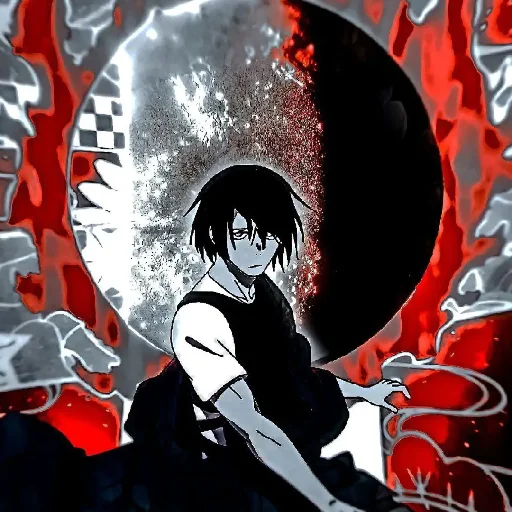 ♦️ Стикер «Red (anime chan)» для Telegram