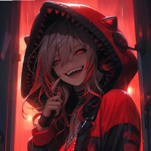 ♦️ Стикер «Red (anime chan)» для Telegram