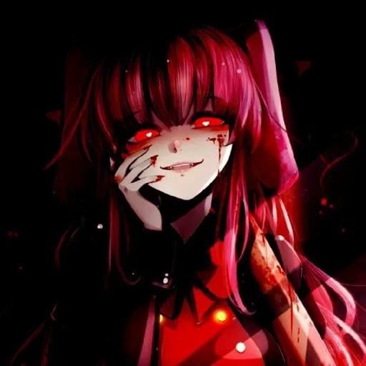 ♦️ Стикер «Red (anime chan)» для Telegram
