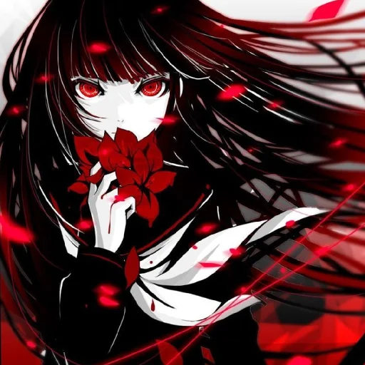 ♦️ Стикер «Red (anime chan)» для Telegram