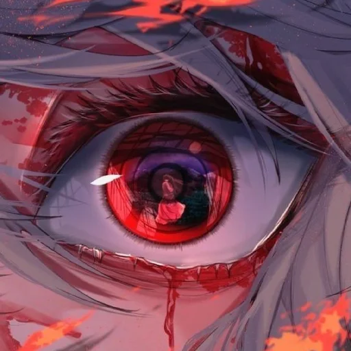 ♦️ Стикер «Red (anime chan)» для Telegram