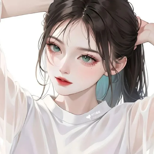 🖤 Стикер «Black (anime chan)» для Telegram
