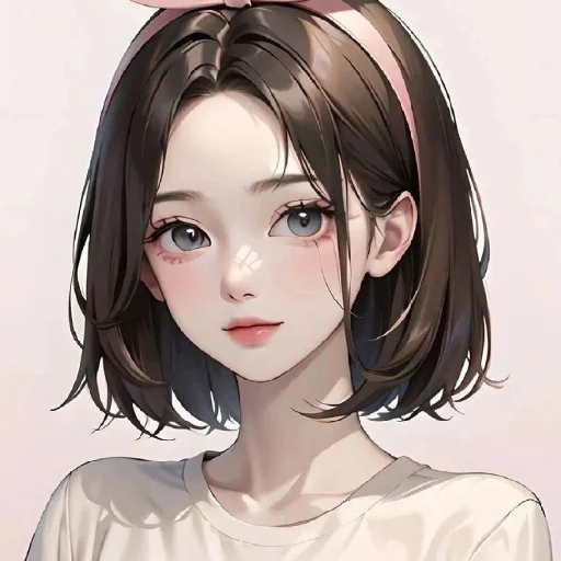🖤 Стикер «Black (anime chan)» для Telegram