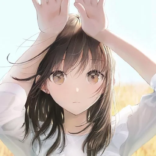 🖤 Стикер «Black (anime chan)» для Telegram