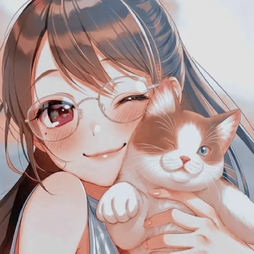 🧡 Стикер «Black (anime chan)» для Telegram