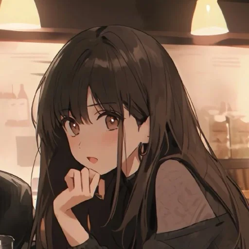 🖤 Стикер «Black (anime chan)» для Telegram
