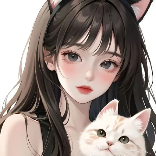 🐈 Стикер «Black (anime chan)» для Telegram