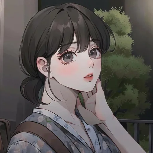 🖤 Стикер «Black (anime chan)» для Telegram