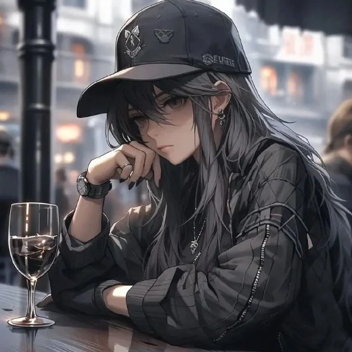 😄 Стикер «Black (anime chan)» для Telegram
