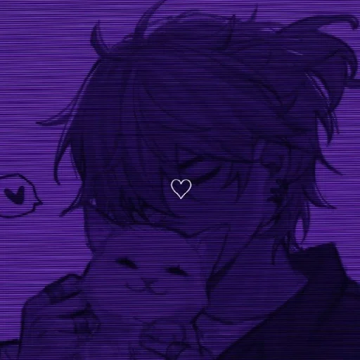 💜 Стикер «Violet (anime chan)» для Telegram