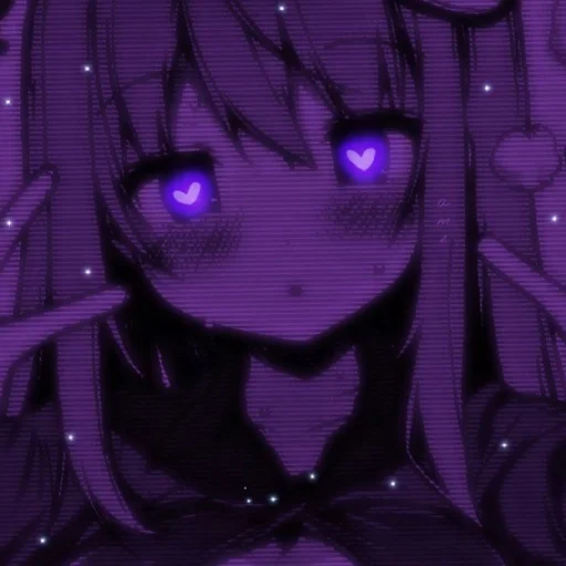 💜 Стикер «Violet (anime chan)» для Telegram