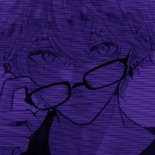 💜 Стикер «Violet (anime chan)» для Telegram
