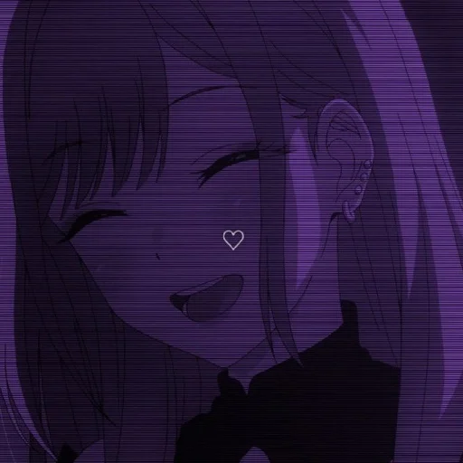 💜 Стикер «Violet (anime chan)» для Telegram