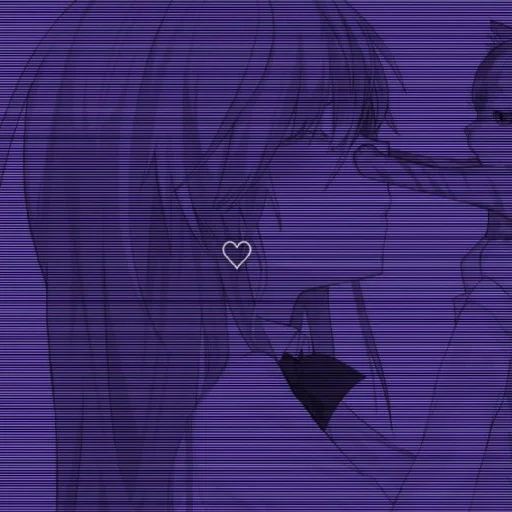 💜 Стикер «Violet (anime chan)» для Telegram