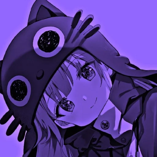 💜 Стикер «Violet (anime chan)» для Telegram