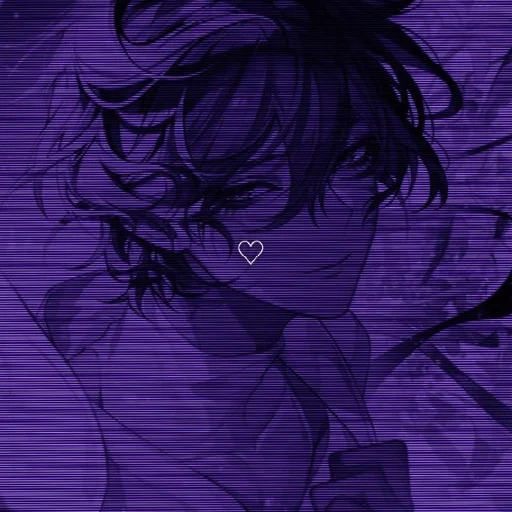 💜 Стикер «Violet (anime chan)» для Telegram