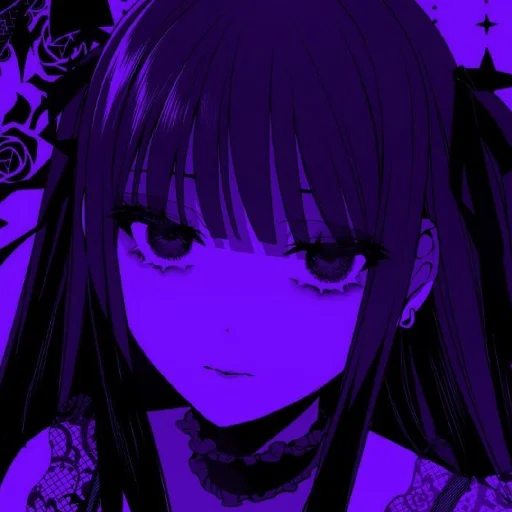 💜 Стикер «Violet (anime chan)» для Telegram