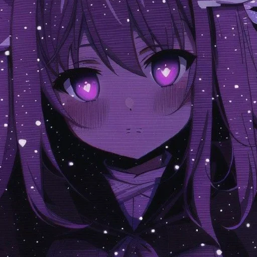 💜 Стикер «Violet (anime chan)» для Telegram