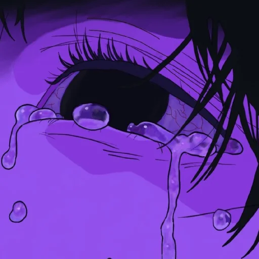 💜 Стикер «Violet (anime chan)» для Telegram