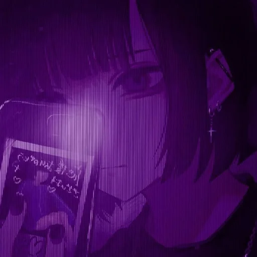 💜 Стикер «Violet (anime chan)» для Telegram