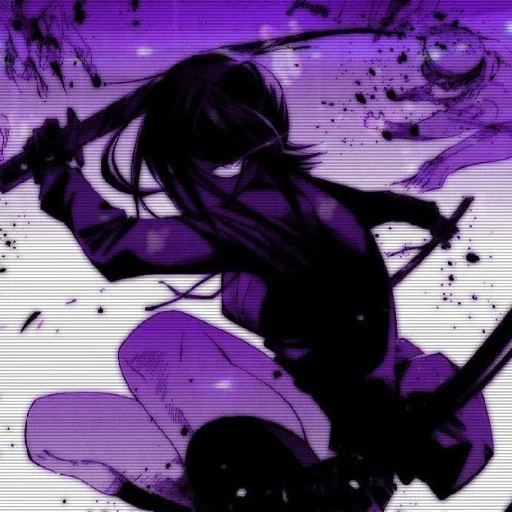 💜 Стикер «Violet (anime chan)» для Telegram