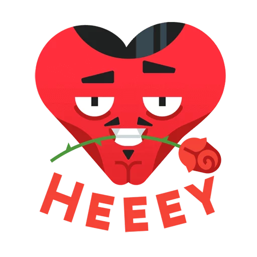 😉 Стикер «Made With Love» для Telegram