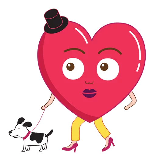 🐶 Стикер «Made With Love» для Telegram