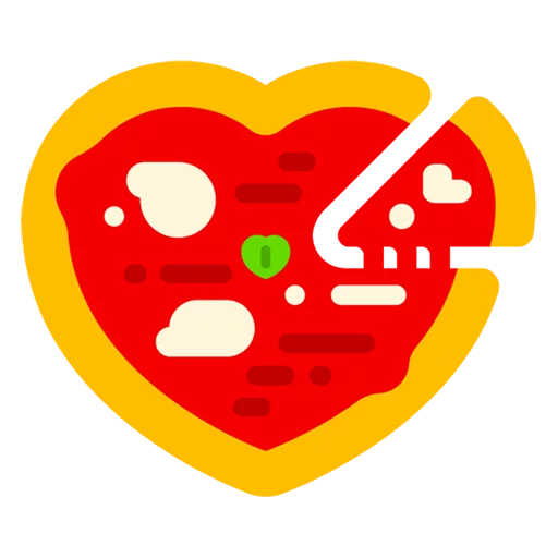 🍕 Стикер «Made With Love» для Telegram