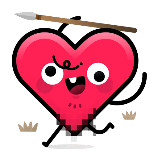 😈 Стикер «Made With Love» для Telegram