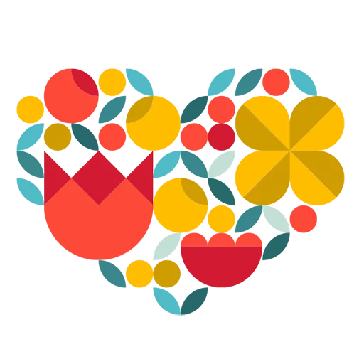 💐 Стикер «Made With Love» для Telegram