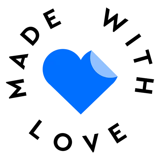 Стикерпак Made With Love для Telegram