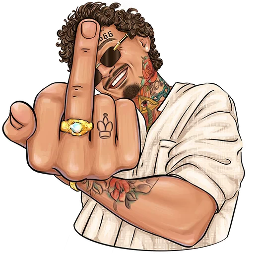 🖕 Стикер «MORGENSHTERN» для Telegram