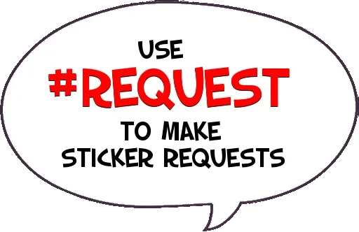😙 Стикер «stickers only» для Telegram