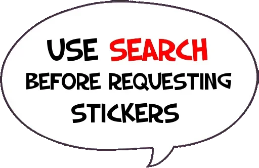 😜 Стикер «stickers only» для Telegram