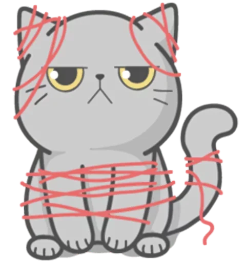 😢 Стикер «Stickers with Cat» для Telegram