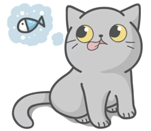 😟 Стикер «Stickers with Cat» для Telegram