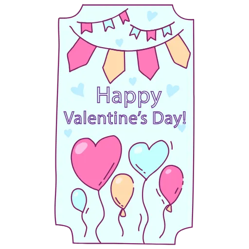 ❤️ Стикер «14 FEBRUARY» для Telegram