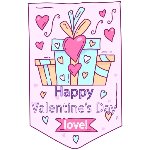 ❤️ Стикер «14 FEBRUARY» для Telegram