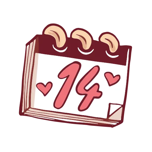 ❤️ Стикер «14 FEBRUARY» для Telegram